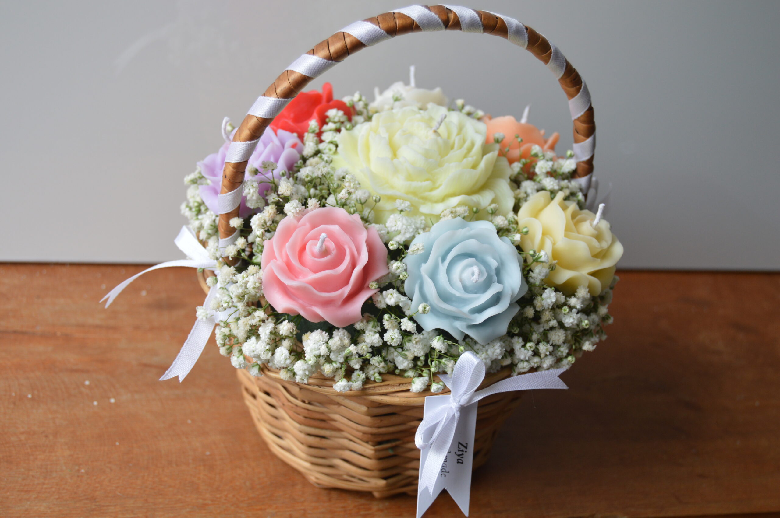 Pastel Garden Basket