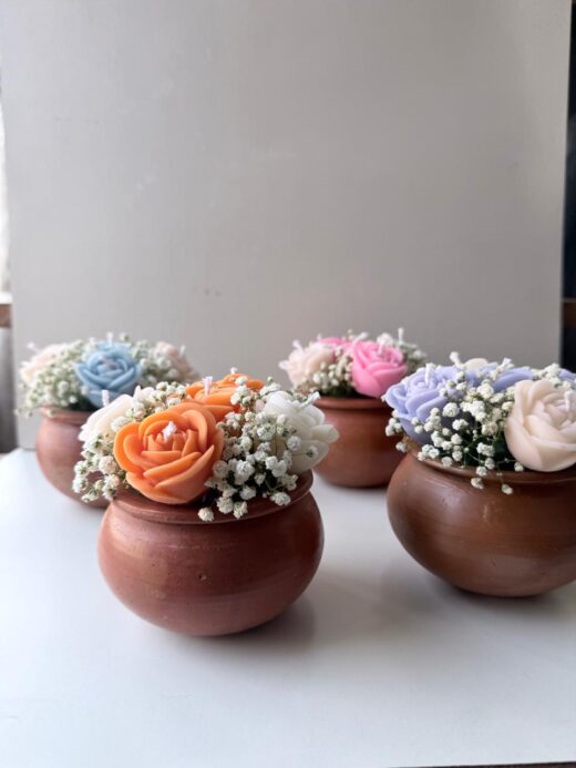 Terracotta Blossom Trio